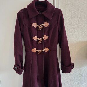 Oxblood Burgundy Swing Princess Coat Vintage inspired